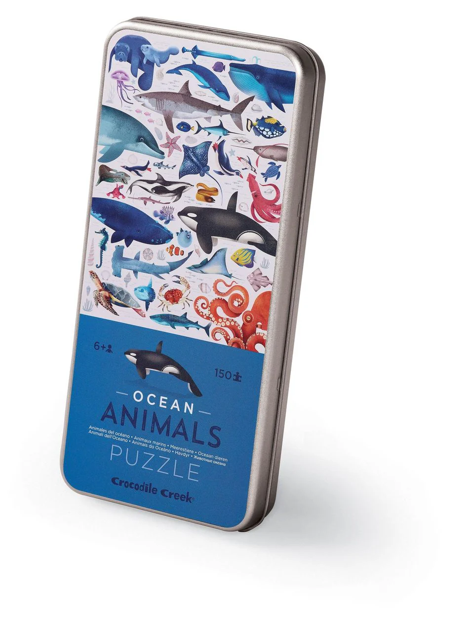 150 Piece Ocean Animals Tin Puzzle