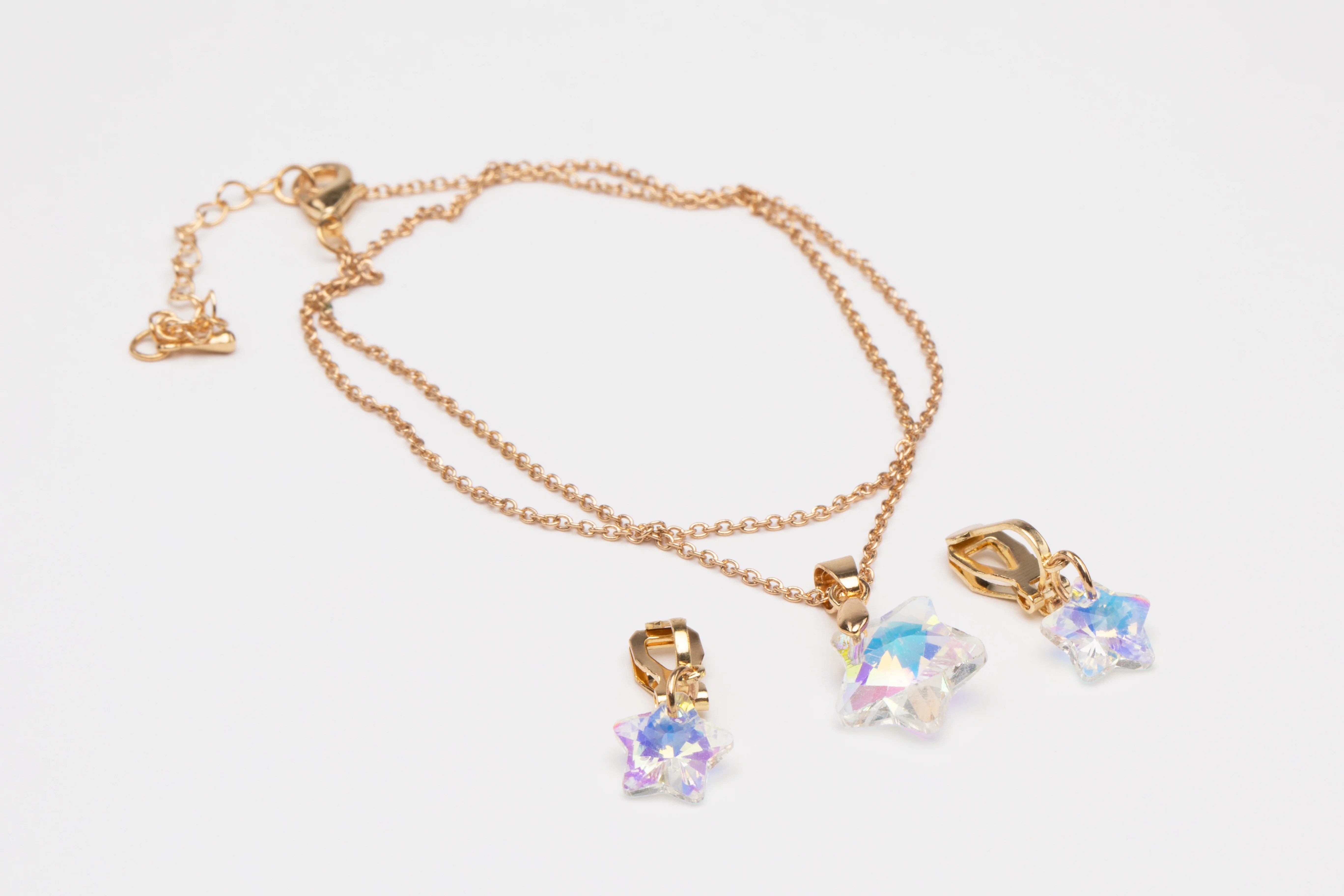 Boutique Holographic Star Necklace With Ring Or Earring Set - Image 4