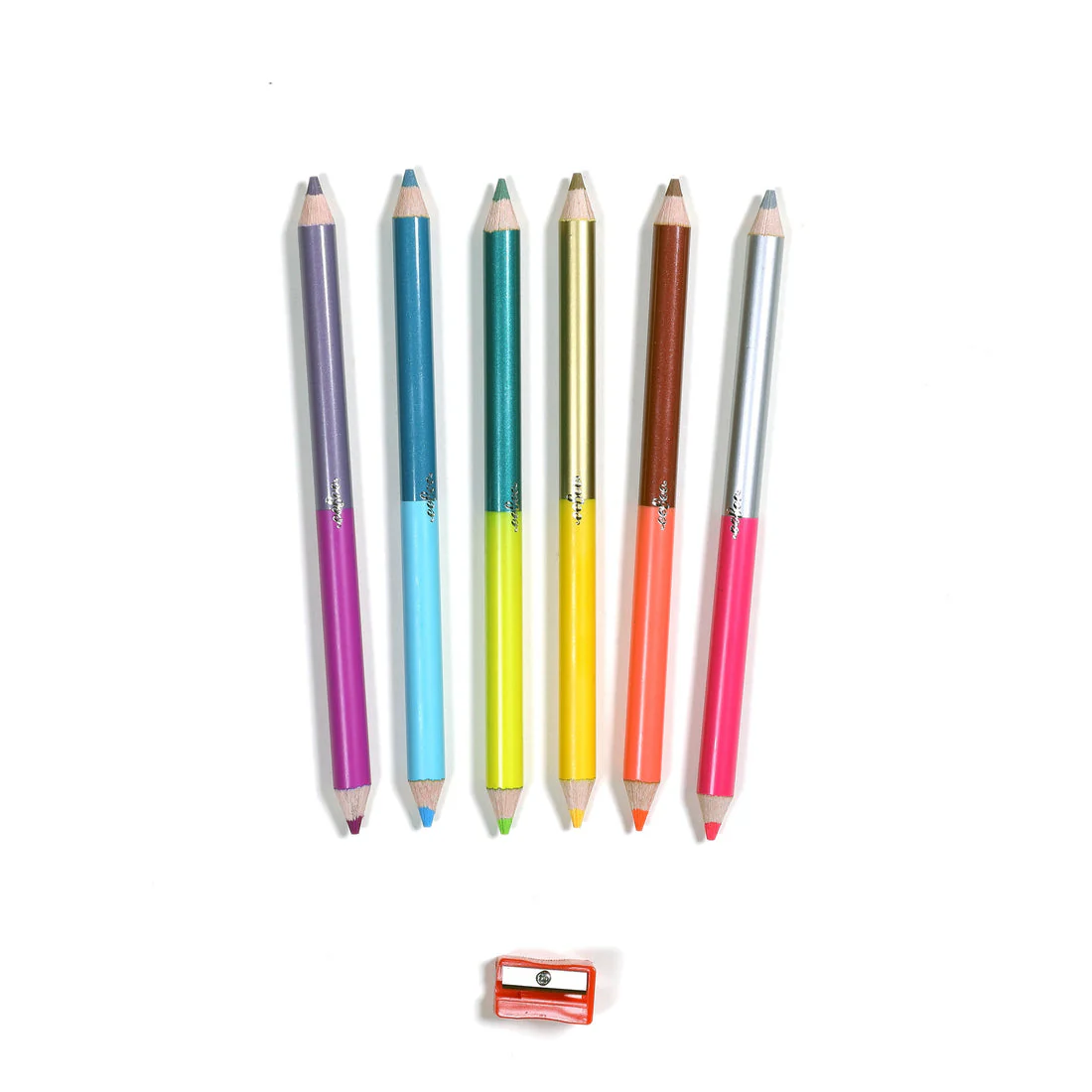 Butterflies 6 Double Sided Jumbo Pencils - Image 2