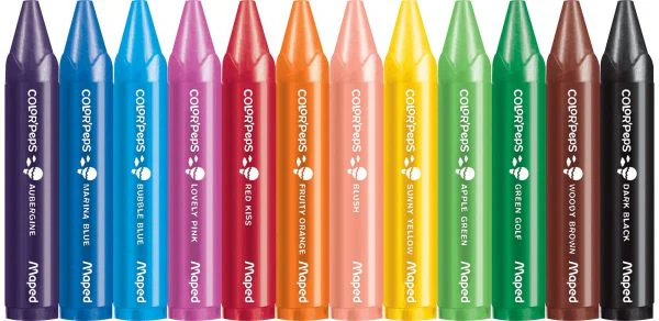 Color'Peps My First Jumbo Triangular Wax Crayons - Image 2