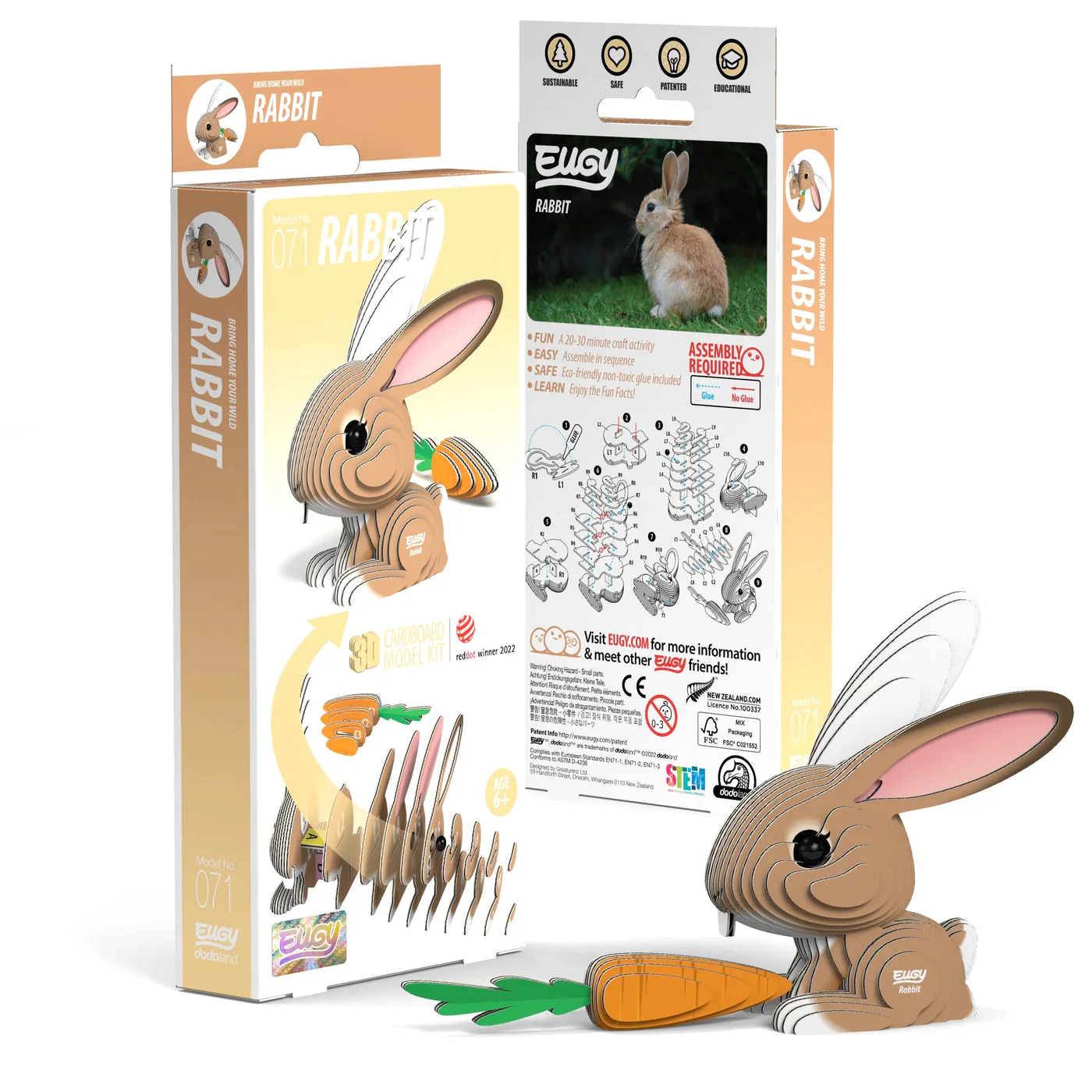 Eugy Rabbit 3D Puzzle