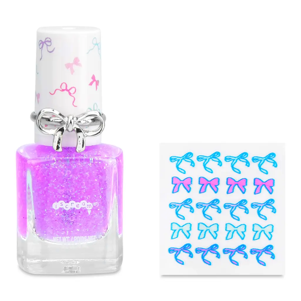 Fancy Bows Nail Polish Ring Set - Image 2