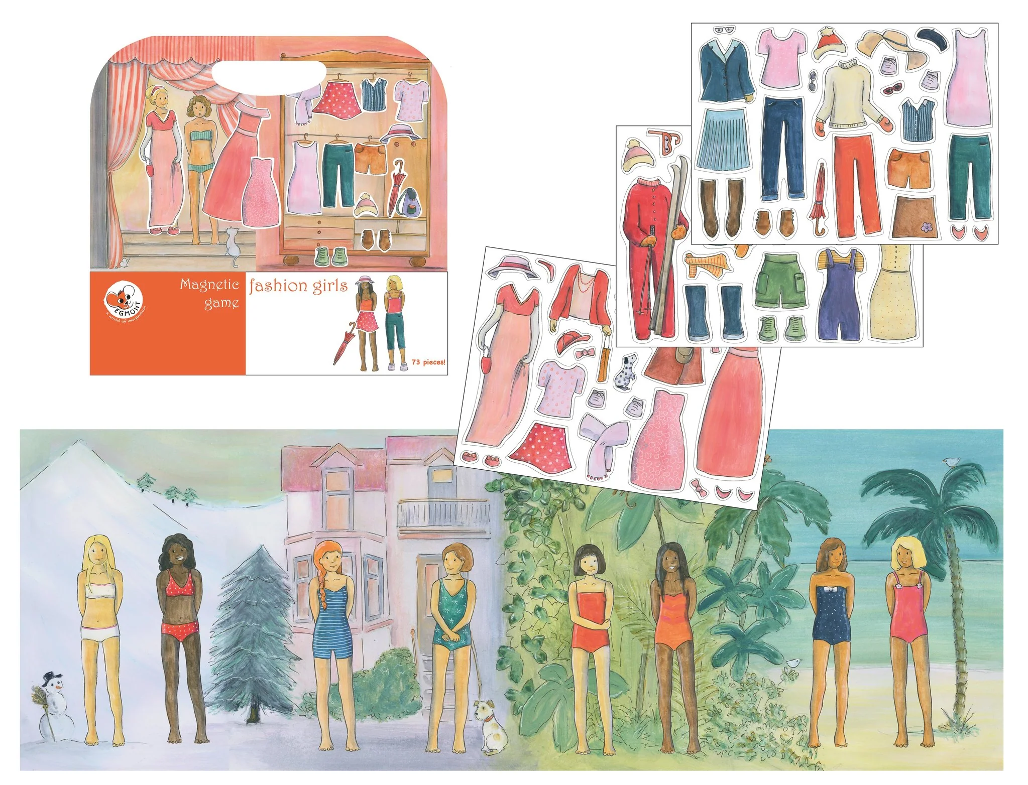 Fashion Girls Magnetic Game