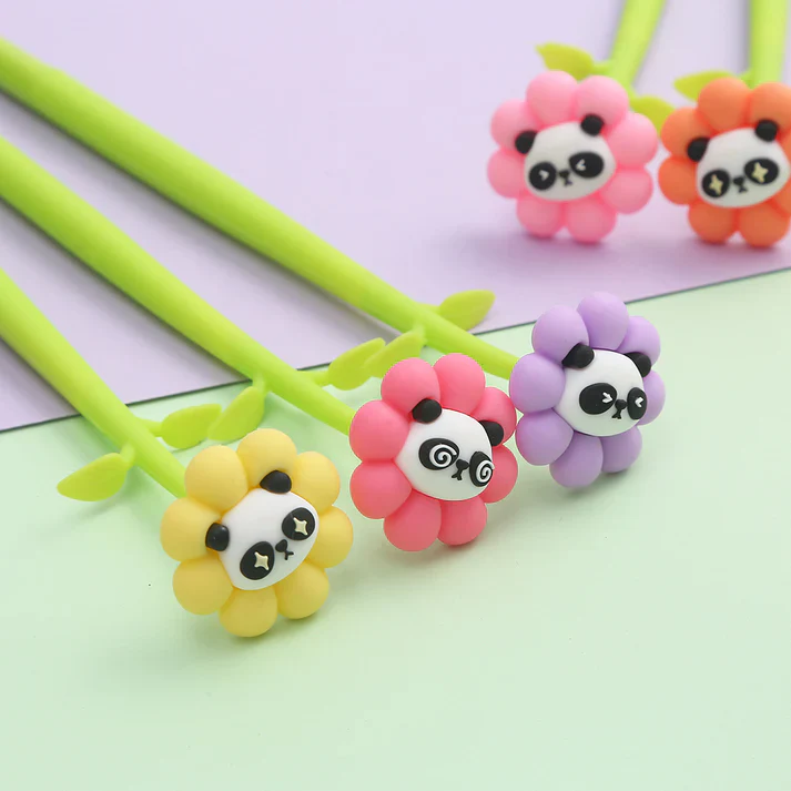 Flower Panda Wiggle Gel Pen - Image 2