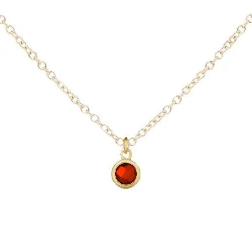 Gold Birthstone Necklace