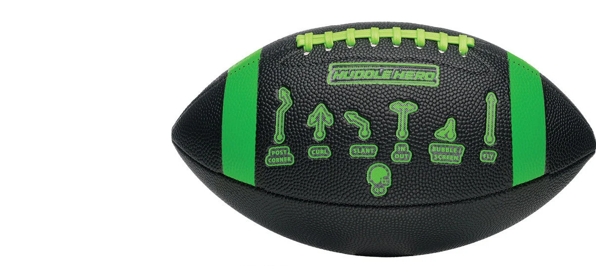 Huddle Hero Junior Football Green/Black - Image 2