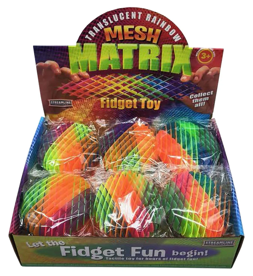 Mesh Matrix Fidget Translucent Rainbow