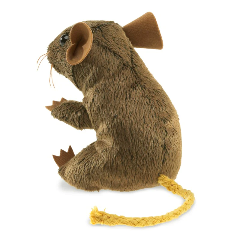 Mini Brown Field Mouse Finger Puppet - Image 2