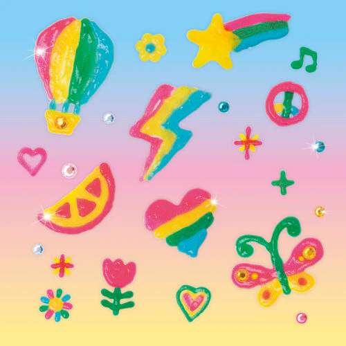 Paint & Peel Jelly Stickers Glitter Goals - Image 3
