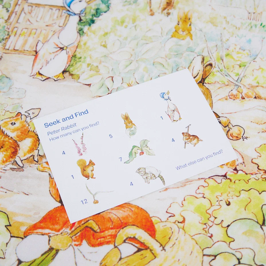 Rabbit Garden Seek & Find Playsilk - Image 2