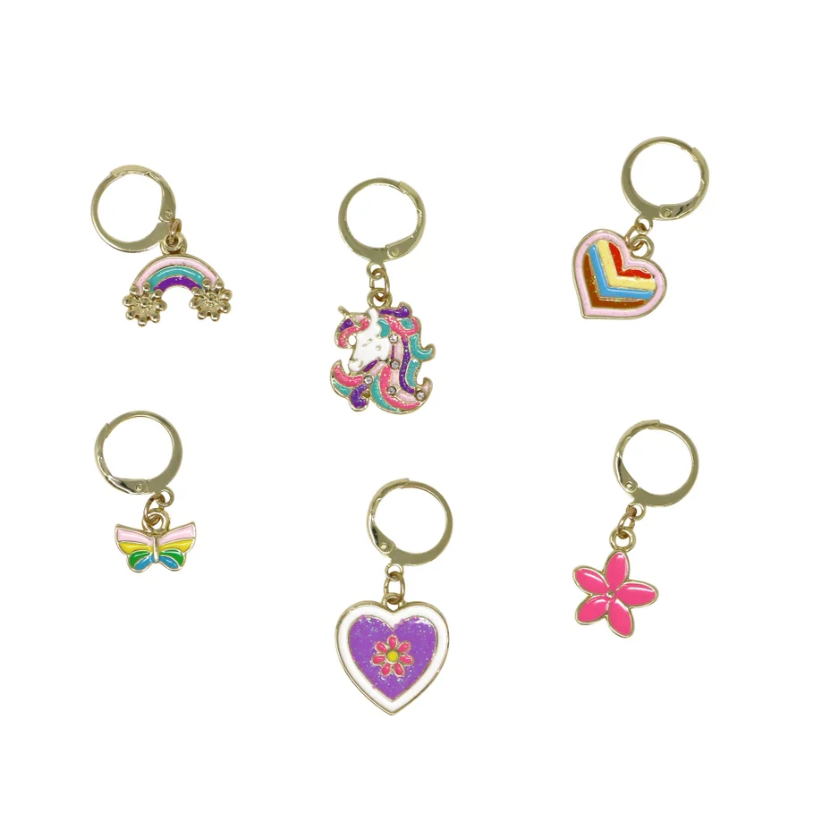 Rainbow Unicorn Shoelace Charm 6 Pack - Image 2