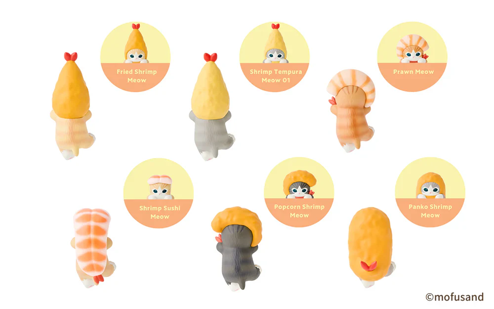 Hippers Mofusand Shrimp Meow Series - Image 2