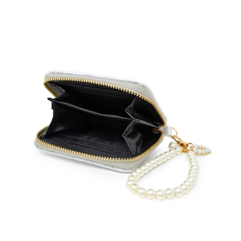 Sparkle Quilted Wallet White - Image 2