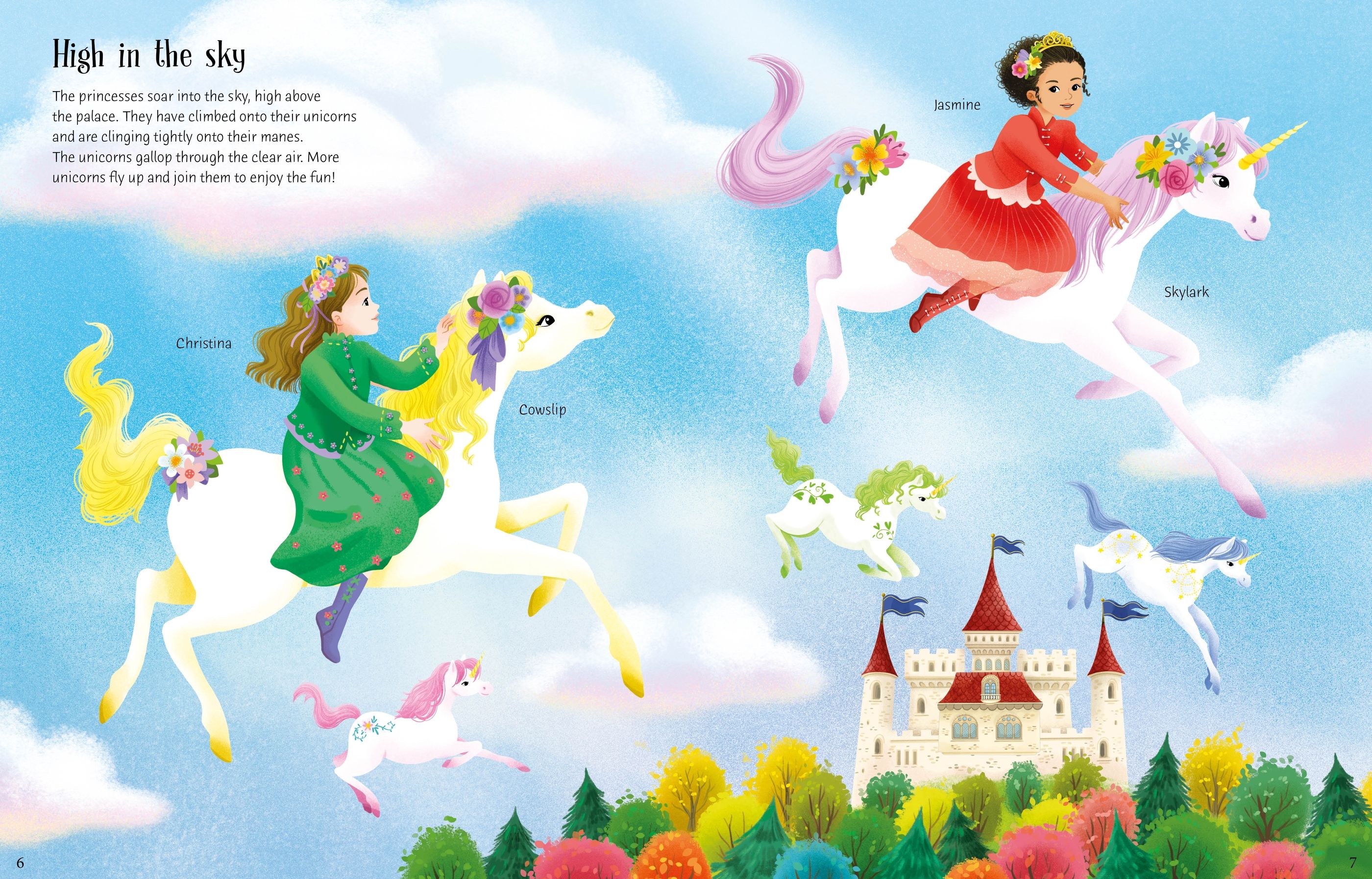 Sticker Dolly Dressing Unicorn Princesses Book - Image 3
