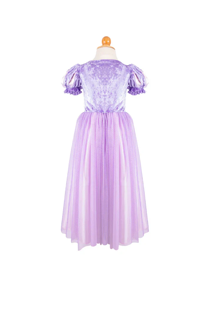 Velvety Soft One Upon A Tower Princess Dress Size 3-4 - Image 2
